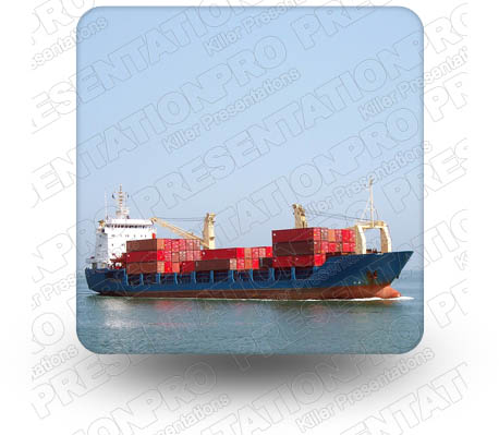 Cargo Freighter 01 Square PPT PowerPoint Image Picture