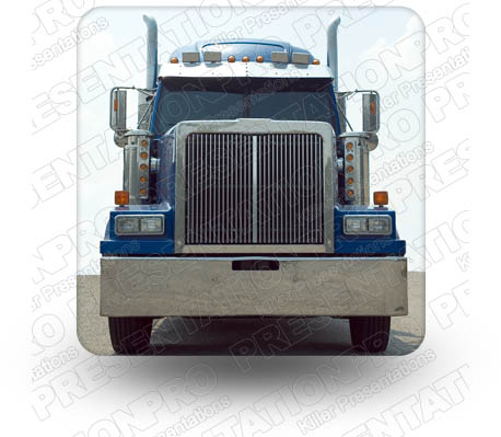 Truckin 01 Square PPT PowerPoint Image Picture