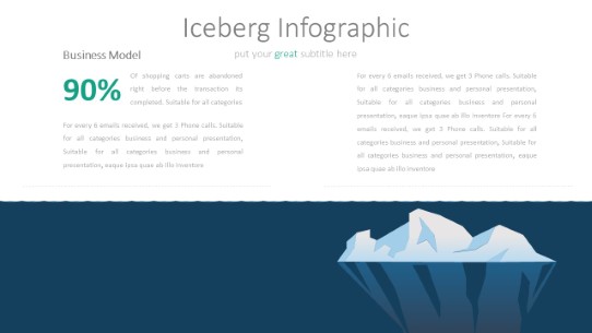 014 Iceberg PowerPoint Infographic pptx design