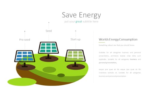 048 Green Energy PowerPoint Infographic pptx design