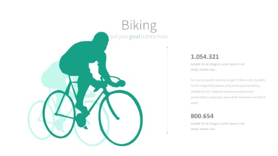 009 Biking PowerPoint Infographic pptx design