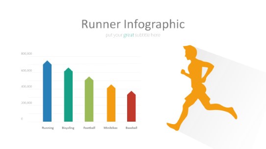 019 Runner Chart PowerPoint Infographic pptx design