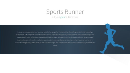031 Runner PowerPoint Infographic pptx design