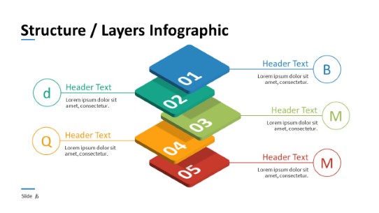 006 - Structure Layers PowerPoint Infographic pptx design