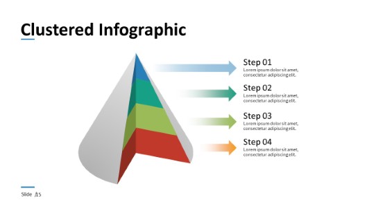 015 - Cone Layers PowerPoint Infographic pptx design