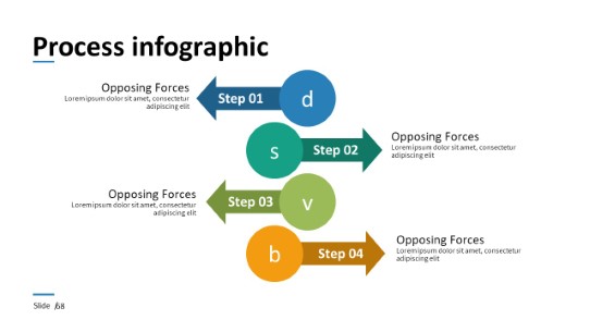 068 - Process Shapes PowerPoint Infographic pptx design