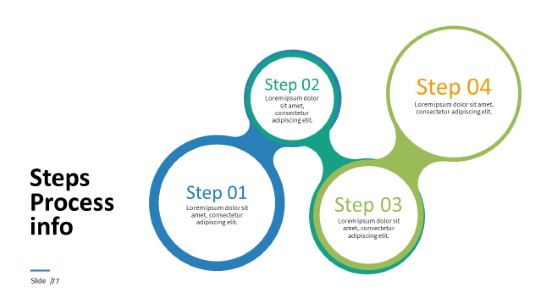 077 - Steps Circles PowerPoint Infographic pptx design