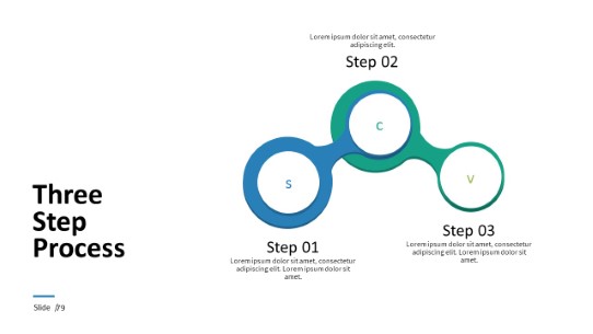 079 - Steps Circles PowerPoint Infographic pptx design