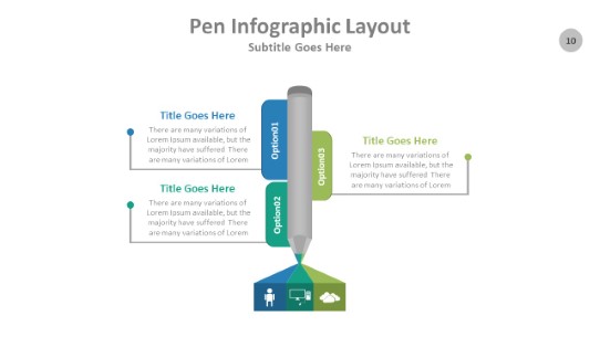 Pen 010 PowerPoint Infographic pptx design