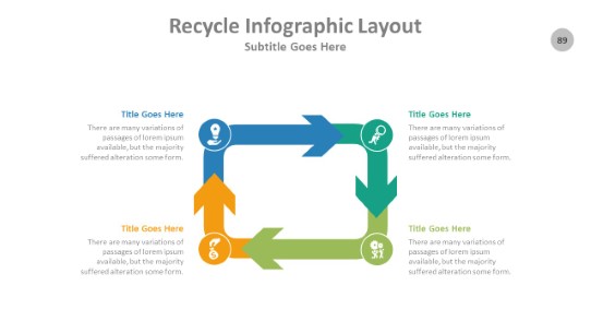 Recycle 089 PowerPoint Infographic pptx design