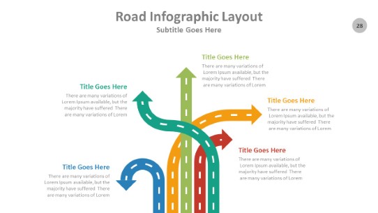 Road 028 PowerPoint Infographic pptx design