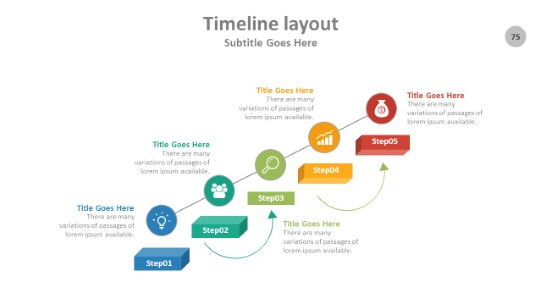 Timeline 075 PowerPoint Infographic pptx design