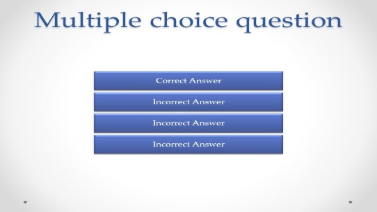 Multiple Choice Btns PowerPoint PPT Slide design