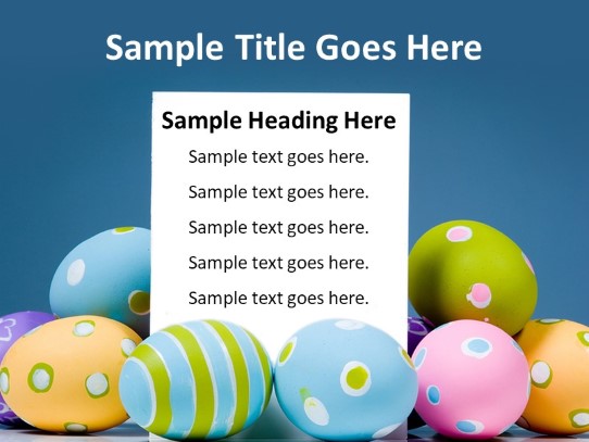 Easter Greeting Message PowerPoint PPT Slide design