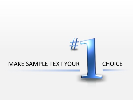 Number 1 Choice PowerPoint PPT Slide design