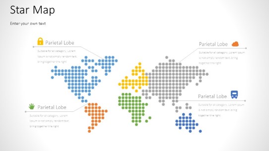 World Map Stars 02 widescreen PowerPoint PPT Slide design