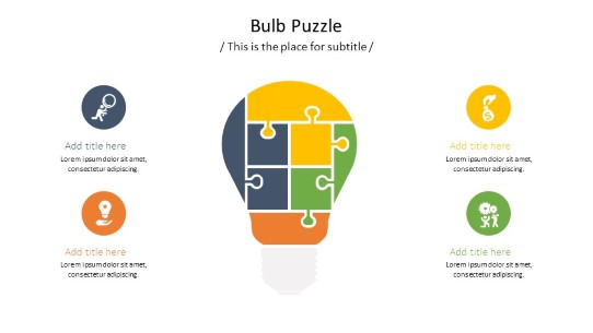 Bulb Puzzle 2 PowerPoint PPT Slide design