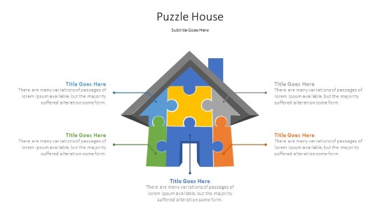 House Puzzle 3 PowerPoint PPT Slide design