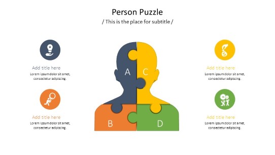 Person Puzzle PowerPoint PPT Slide design