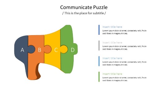 Speaker Puzzle PowerPoint PPT Slide design