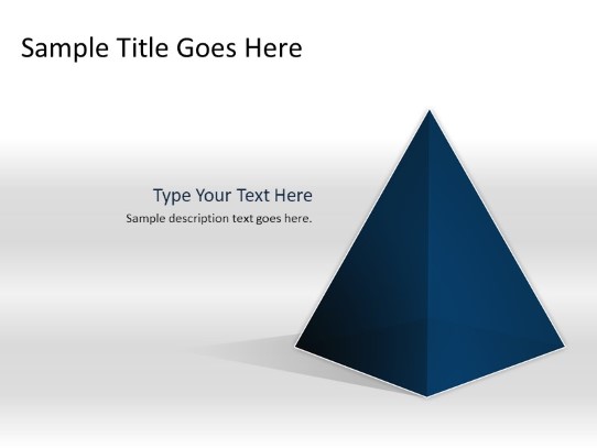 Pyramid A 1blue PowerPoint PPT Slide design