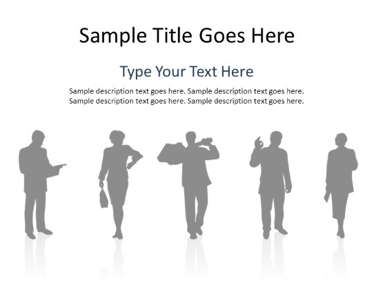 Silhouette Mixed Gray 04 PowerPoint PPT Slide design