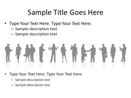 Silhouette Mixed Gray 07 PowerPoint PPT Slide design