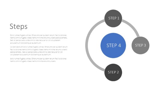 circle steps 1 PowerPoint PPT Slide design
