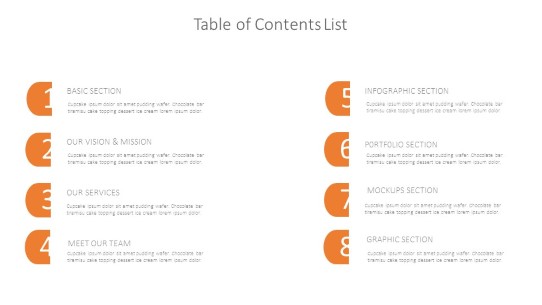 table of contents PowerPoint PPT Slide design