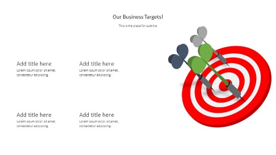 Business Target Darts PowerPoint PPT Slide design