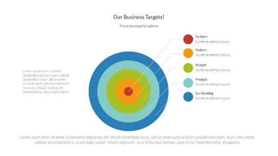 Target Business Rings PowerPoint PPT Slide design