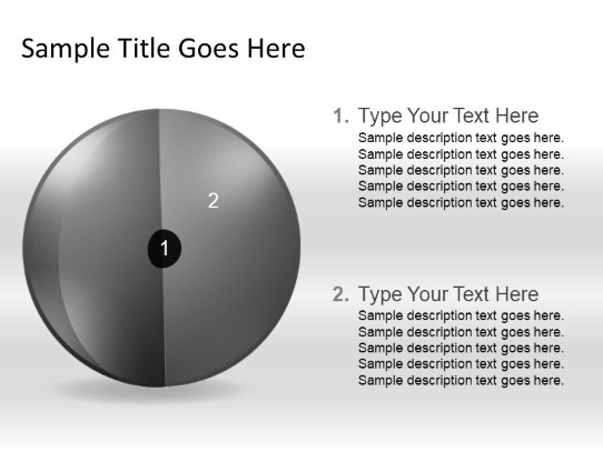 Targetsphere A 2gray PowerPoint PPT Slide design