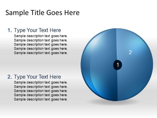 Targetsphere B 2blue PowerPoint PPT Slide design