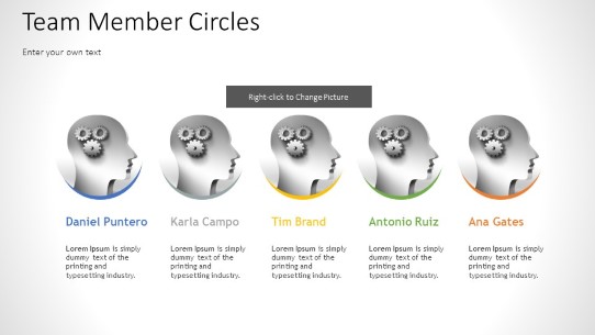 Member Circles 02 widescreen PowerPoint PPT Slide design