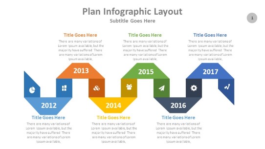 Timeline Folds 2 PowerPoint PPT Slide design