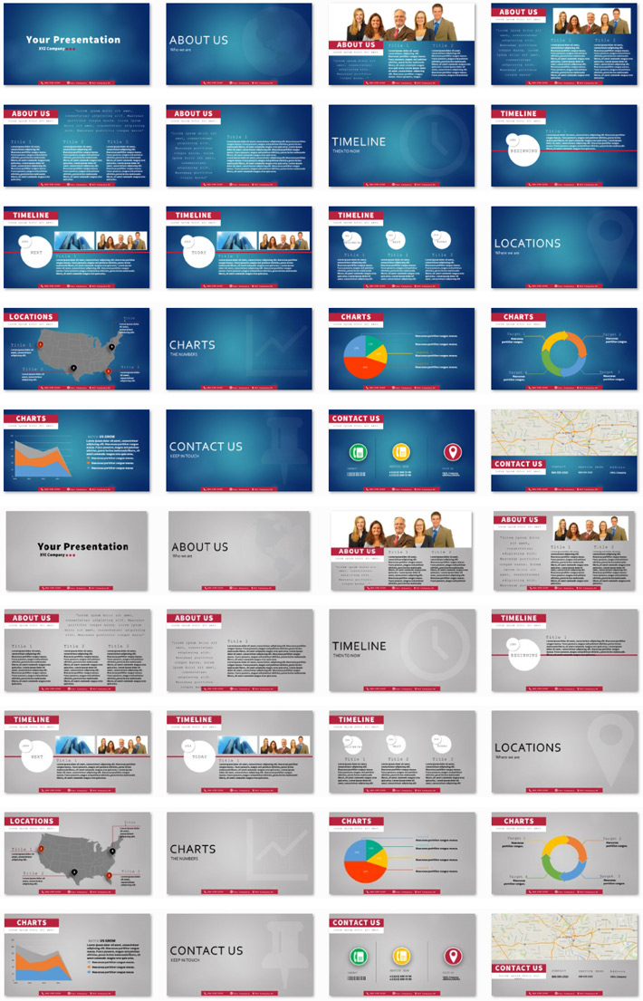 Power Presentation: Effective Minimal PPT Premium PowerPoint Presentation Template Slide Set