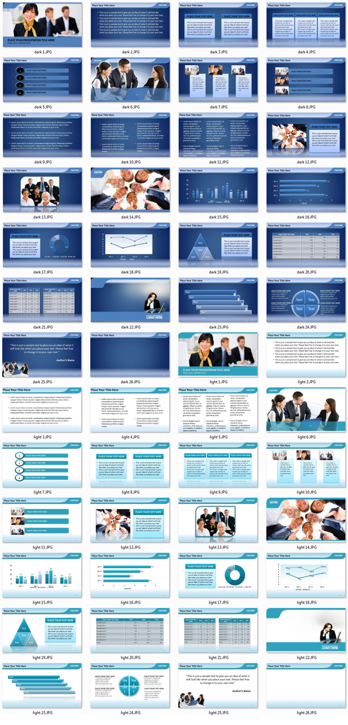 Power Presentation: Business People PPT Premium PowerPoint Presentation Template Slide Set