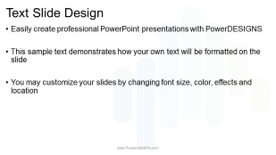 Abstract Columns Wide PowerPoint Template text slide design