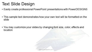 paint brush yoga wide PowerPoint Template text slide design