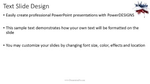 people jump flag wide PowerPoint Template text slide design