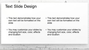 wall art wide PowerPoint Template text slide design
