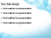 Abstract Abyss Teal PowerPoint Template text slide design