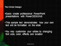 Abstract Blured Colors PowerPoint Template text slide design