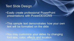 Abstract Painted Strokes Widescreen PowerPoint Template text slide design