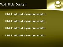 Bearings Gold PowerPoint Template text slide design
