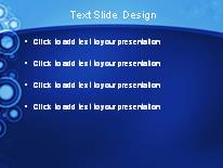 Bubble Circle Blue PowerPoint Template text slide design