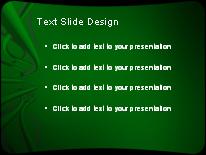 Cable Waves Green PowerPoint Template text slide design