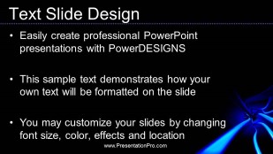 Cables Widescreen PowerPoint Template text slide design