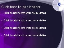 Cubie Purple PowerPoint Template text slide design