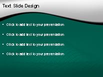 Curved Landscape Teal PowerPoint Template text slide design